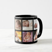 ハッピー·ファザーズ·デイ·ダディ素晴らし8フォト·ブラック マグカップ (正面右)