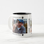 ハッピー·ファザーズ·デイ·ドッグ·最高のパパ·エバカスタム· ツートーンマグカップ (正面左)