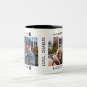 ハッピー·ファザーズ·デイ·ドッグ·最高のパパ·エバカスタム· ツートーンマグカップ (中央)