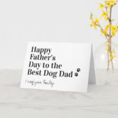 ハッピー・ファザーズ・デイ・ドッパーソナライズされたグ・パパ カード (黄色い花)