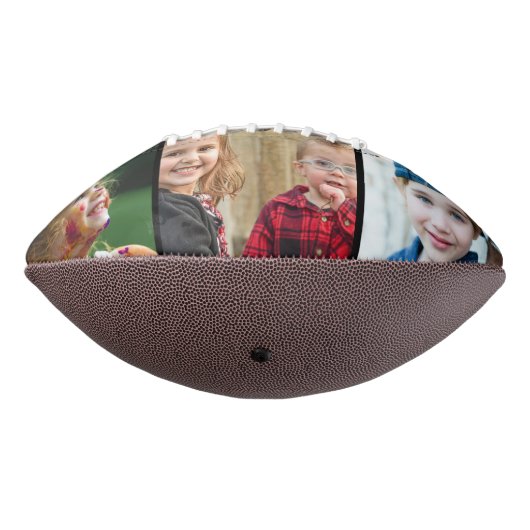 ハッピー·ファザーズ·デイ·パパ3フォトコラージュ·チャルクボード アメリカンフットボール (回転270)