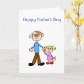 ハッピー・ファザーズ・デイ・パパ/娘との恋 カード (黄色い花)