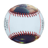 ハッピー・ファザーズ・デイ・パーソナライズされたフォト野球 野球ボール (裏面)