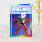 ハッピー・ファザーズ・デイ・ヒーローすごいパパ カード (黄色い花)