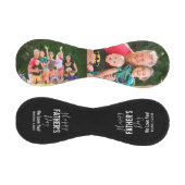 ハッピー・ファザーズ・デイ・ブラック・ファミリーの写真ネームスクリプト 野球ボール (パネル)