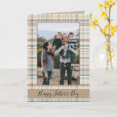 ハッピー・ファザーズ・デイ・プレイドの写真 カード (黄色い花)