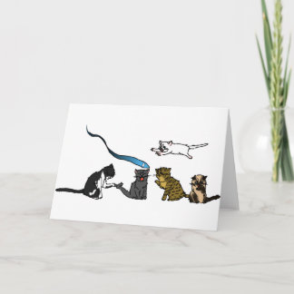 ハッピー・ファザーズ・デイ・子猫・グリーティング・カード カード