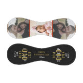 ハッピー・ファザーズ・デイ・最高のステップパパ3フォトコラージュ 野球ボール (パネル)