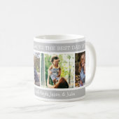 ハッピー・ファザーズ・デイ・最高のパパエバー4フォトコラージュ コーヒーマグカップ (正面右)