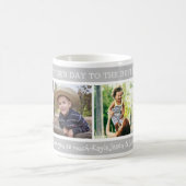 ハッピー・ファザーズ・デイ・最高のパパエバー4フォトコラージュ コーヒーマグカップ (中央)