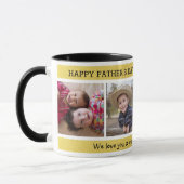 ハッピー·ファザーズ·デイ·最高のパパ·エバー4フォトコラージュ マグカップ (左)