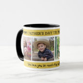 ハッピー·ファザーズ·デイ·最高のパパ·エバー4フォトコラージュ マグカップ (正面左)