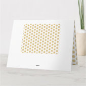 ハッピー・ファザーズ・デイ・金ゴールド・テパーソナライズされたニス・カード サンキューカード (裏面)