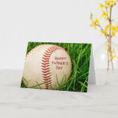 ハッピー・ファザーズ・デー野球グリーティング・カード カード (黄色い花)
