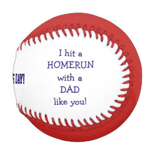 ハッピー・ファザーズ・デー野球 – 私はホームランを打った！ 野球ボール