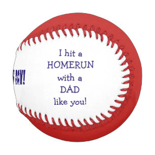 ハッピー・ファザーズ・デー野球 – 私はホームランを打った！ 野球ボール