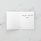 ハッピー・ファザーズ・デー 折りたたみ式グリーティングカード カード (内部)