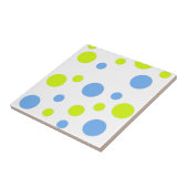 ハッピー ファンキー イエロー ブルー バブル タイル (側面)