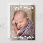 ハッピー・ファーザー・デイベビー発表 シーズンカード (正面)