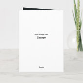 ハッピー・ファーザー・デイ・サッカーボール写真ストライプ カード (裏面)