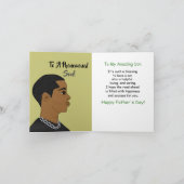 ハッピー・ファーザー・デー・ソンアフリカンアメリカン カード (内部)