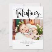 ハッピー・ファースト・バレンタイン・デー・ベビー シーズンカード (裏面)