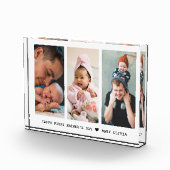 ハッピー・ファースト・ファーザーズ・デイニュー・ダッド3フォトコラージュ フォトブロック (右)