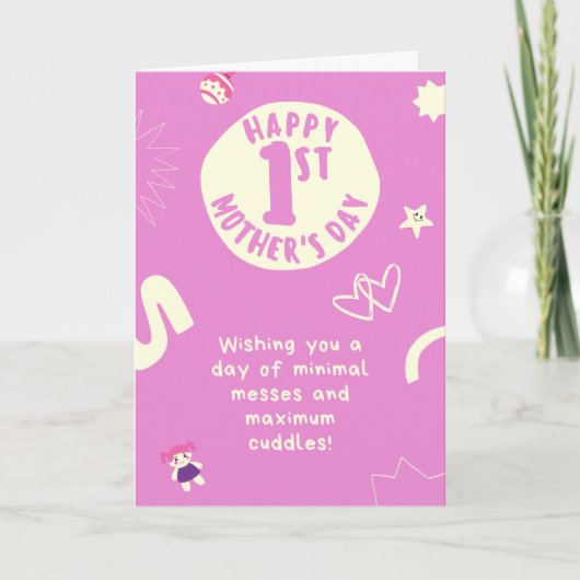 ハッピー・ファースト・マザーズデイカード サンキューカード (正面)