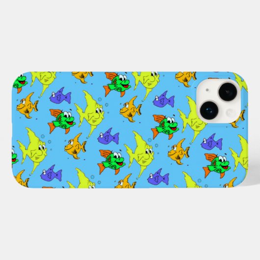 ハッピー・フィッシュ Case-Mate iPhoneケース (裏面 (横))