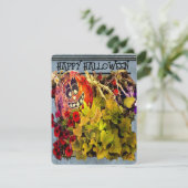 ハッピー フェイス ハロウィン かぼちゃ 花飾り シーズンカード (スタンド正面)