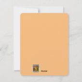 ハッピー フェイス ハロウィン かぼちゃ 花飾り シーズンカード (裏面)