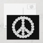 ハッピー フェース ピース ポストカード (正面/裏面)