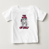 ハッピー・フォース・オブ・ジュライ 独立記念日 ベビーTシャツ (正面)