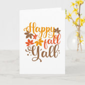 ハッピー・フォール（秋）みんな！ カード (黄色い花)