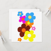 ハッピー フラワーズ カード (正面/裏面インサイチュ)