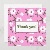 ハッピー フラワーズ サンキューカード (正面/裏面)