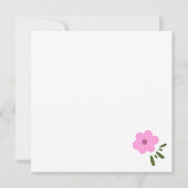 ハッピー フラワーズ サンキューカード (裏面)