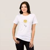 ハッピー フラワー トライブレンドTシャツ (正面全面)