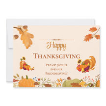 ハッピー フレンズギビング カラフルな葉 かぼちゃ 食べ物