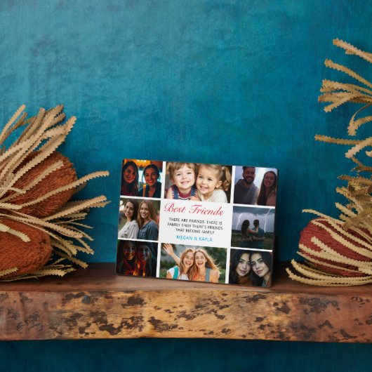 ハッピー・フレンドシップ・デー 写真8枚 フォトプラーク (側面)