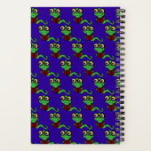 ハッピー ブックワーム パープル ノートブック (裏面)