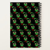 ハッピー ブックワーム ブラック ノートブック (裏面)