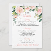 ハッピー・ブライズ・ウィークエンドの予定 アイリー・ブラッシュ 招待状 (裏面)