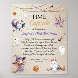 ハッピー・ブー・ハロウィン・タイムカプセル・メッセージカード ポスター