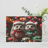 ハッピー・ヘッジー・ホリデー ハッピーなハリネズミのクリスマス シーズンカード (スタンド正面)