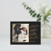 ハッピー&ヘルシーな新年の写真ポストカード シーズンポストカード (スタンド正面)