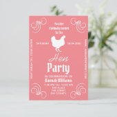 ハッピー・ヘン・パーティー・招待状 招待状 (スタンド正面)