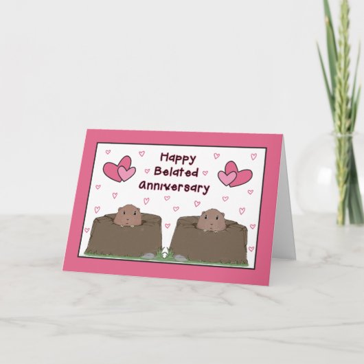 ハッピー・ベールト・グラウンドホッグ・デー記念日 カード (正面)