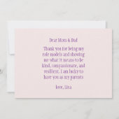 ハッピー ペアレンツ デー サンキューカード (裏面)