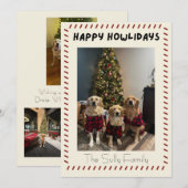 ハッピー ホウィデイズ フォトカード シーズンカード (正面/裏面)